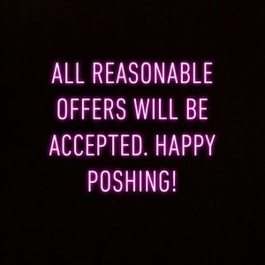 All reasonable offers will be accepted!